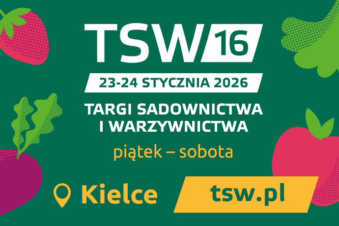 Zaproszenie na 16. edycję Targów Sadownictwa i Warzywnictwa TSW 2026 – najważniejsze wydarzenie branżowe w Polsce i Europie środkowo-wschodniej